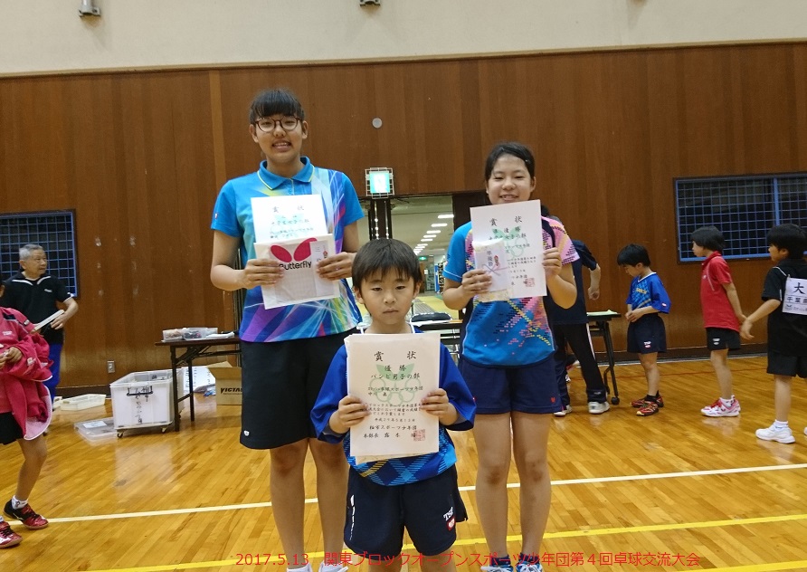 2017.5.13関東ブロックオープンスポーツ少年団第４回卓球交流大会